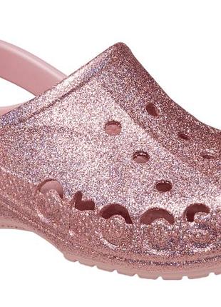 Сабо з блискітками крокс crocs baya , 37, 39, 402 фото