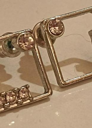 Серьги " квадрат"