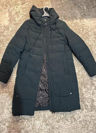 Куртка женская темно зеленого цвета зимняя супер теплая л