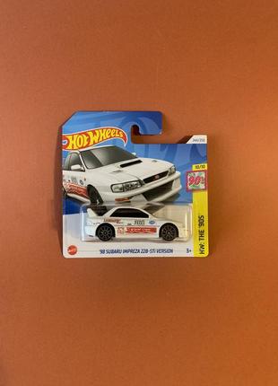 Машинка хот вілс субару subaru impreza hot wheels 2024