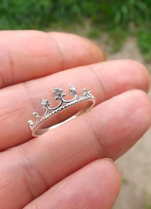 Каблучка срібло 925 кільце срібне корона имп 10470