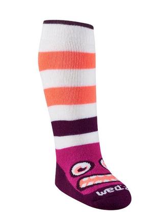 Wedze decathlon дитячі термо шкарпетки гольфи шерсть мериноса дівчинці 23 24 25 26