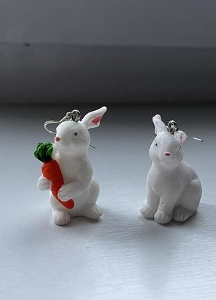 Серьги с кроликом