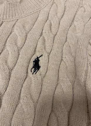 Светр ralph lauren бежевий джемпер кофта
