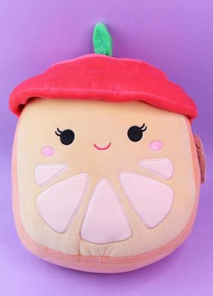Мягкая игрушка squishmallows апельсин орион 30 см, лучшие мягкие игрушки