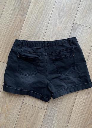 Чёрные джинсовые шорты 🩳4 фото