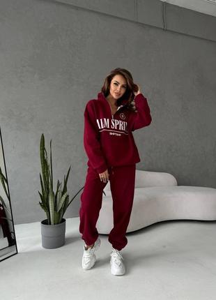 Стильний утеплений костюм двійка