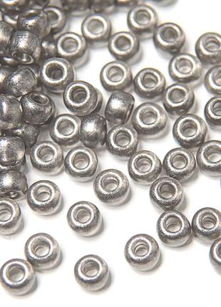 Бісер 10/0 № 18949 перламутрова глазур сірий /10 г