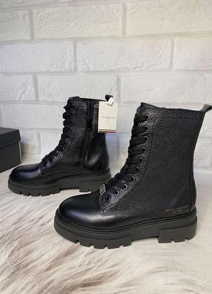 Жіночі, шкіряні, демісезонні черевики tommy hilfiger, оригінал