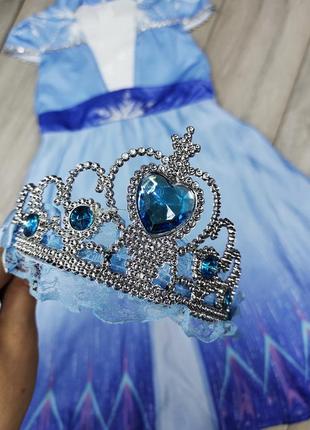 Карнавальное новогоднее платье принцессы эльзы фроузен frozen ельза ледяное сердце холодное сердечко эльза