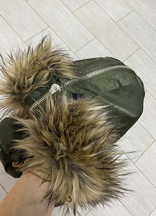 Зимня куртка gap з міхом на капюшоні