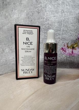 Сыворотка с ниацинамидом sunday riley b3 nice 10% niacinamide serum