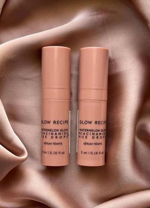 Тонирующая сыворотка, бронзирующие капли glow recipe watermelon glow niacinamide hue drops, 5 ml