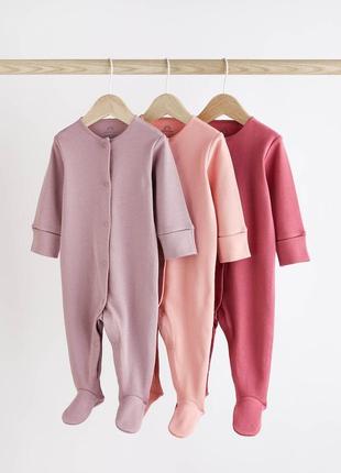 Хлопковые человечки для девочки в невероятно красивых оттенках 😍