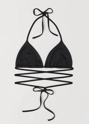 Верх купальника лиф h&m euros triangle bikini top - m-l