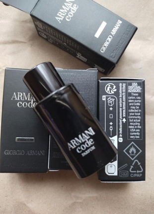 Духи для мужчин giorgio armani armani code 7 мл