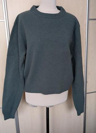 Зелений шерстяний джемпер uniqlo