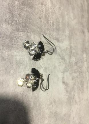 Серьги серебро 925 проба
