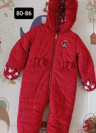 Комбез на девочку minnie mouse 80/86 еврозима