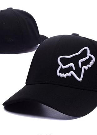 Бейсболка fox кепка котон цвет черный