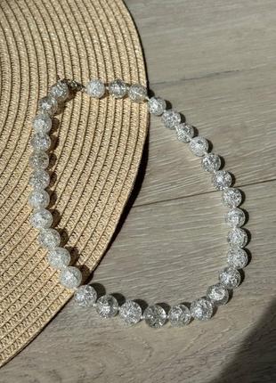 Бусы из натурального камня, ожерелье из хрусталя, украшение из натурального камня