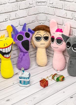 Плюшевые игрушки спрунки sprunki персонажи