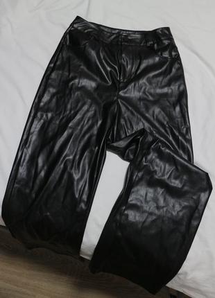 "шкіряні" штани брюки