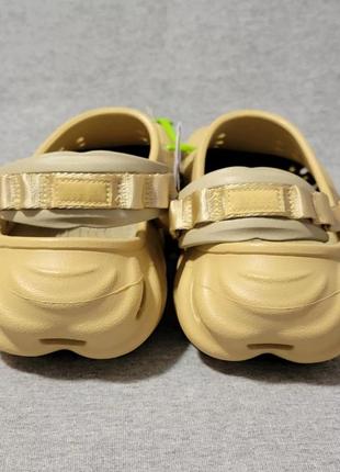 Крокс экхо клог бежевые (пшеница) crocs echo clog wheat