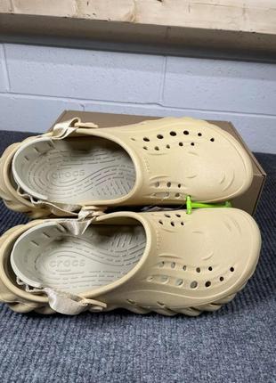 Крокс экхо клог бежевые (пшеница) crocs echo clog wheat