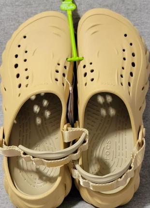 Крокс экхо клог бежевые (пшеница) crocs echo clog wheat
