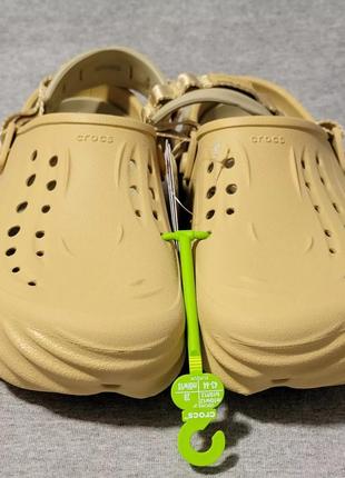 Крокс экхо клог бежевые (пшеница) crocs echo clog wheat