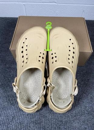Крокс экхо клог бежевые (пшеница) crocs echo clog wheat