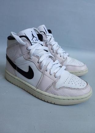 Кожаные кроссовки nike air jordan