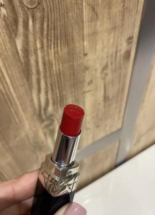 Christian dior rouge dior baume помада для губ без коробки # 758 lys rouge , оригінал