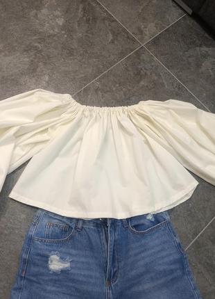 Шикарная блуза с мега объемными рукавами