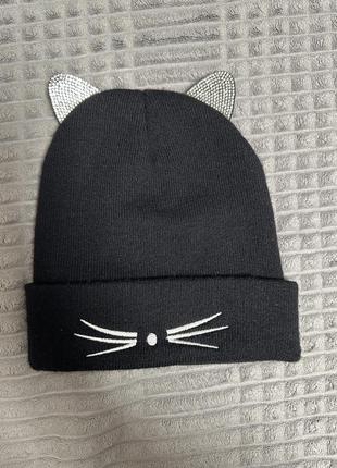 Шапка котик