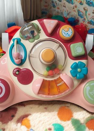 Ігровий центр fan sheng da fan wingda baby 3в1 peach пищалка тріскачка світлові та звукові ефекти