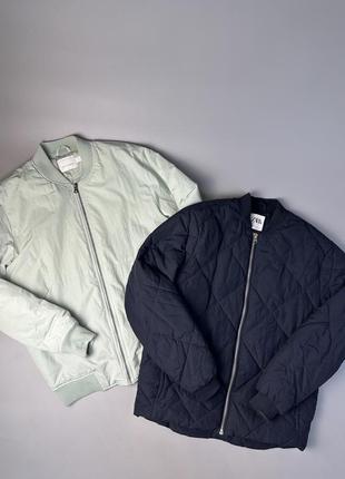 Куртки теплые бомберы zara topman size m-l