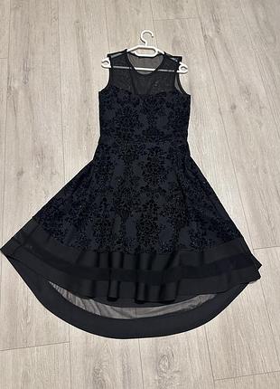 Вечірня сукня міді з подовженим задом s quiz