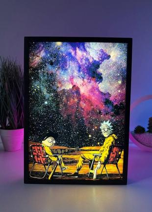 Led-картина «рев и морти» 👯‍♂️