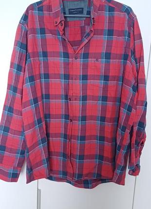 Рубашка в клетку, кэжуал, xxl, casa moda