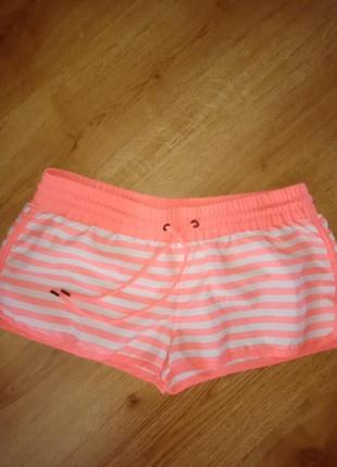 Шорты мини в полоску