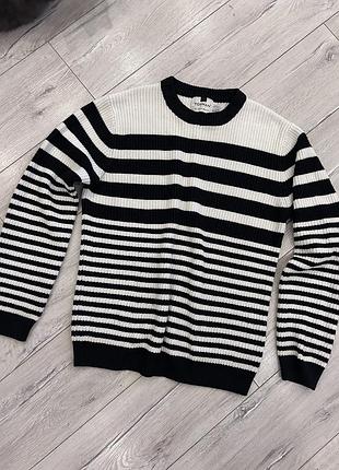 Свитер свитшот полосатый