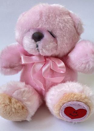 М'яка іграшка рожевий ведмедик ведмедик із серцем