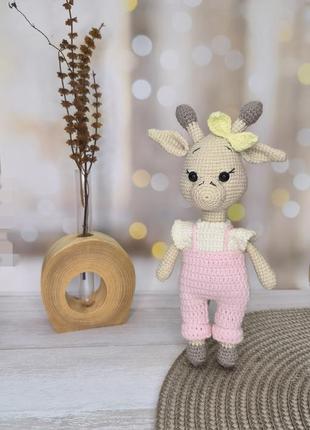 Жираф/жираф амигуруми/вязанная игрушка жираф/hand made.