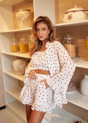 Комплект тройка пижама