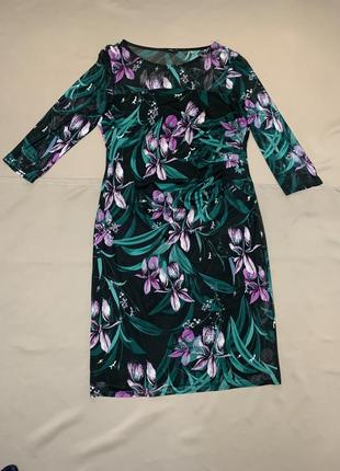 Платье цветочное сетка m&amp;co