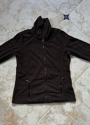 Флисовая кофта на замке со стойкой