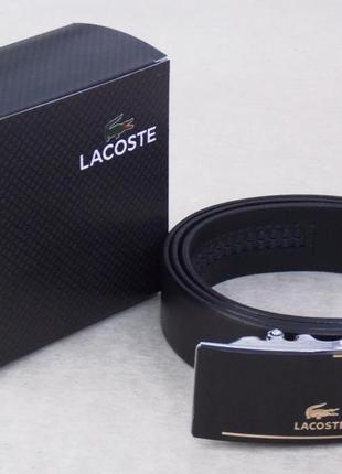 Кожаный мужской ремень lacoste автоматический