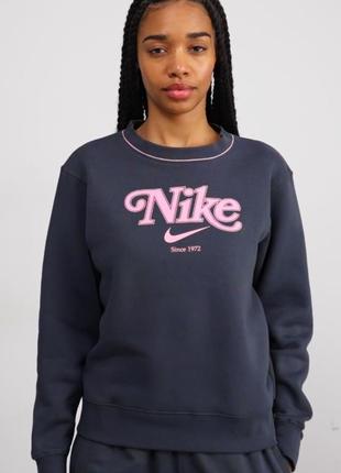 Кофта свитшот женская nike оригинал бренд теплая стильная